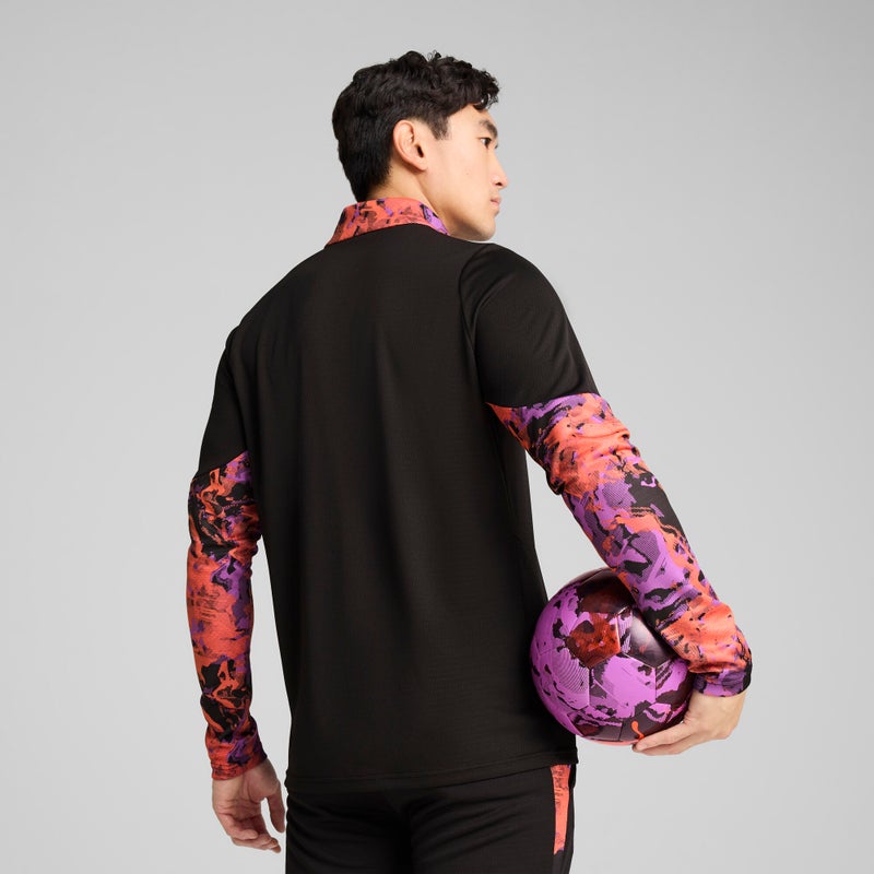 PUMA IndividualCUP Mens Black Quarter-Zip Football Top - Image 4